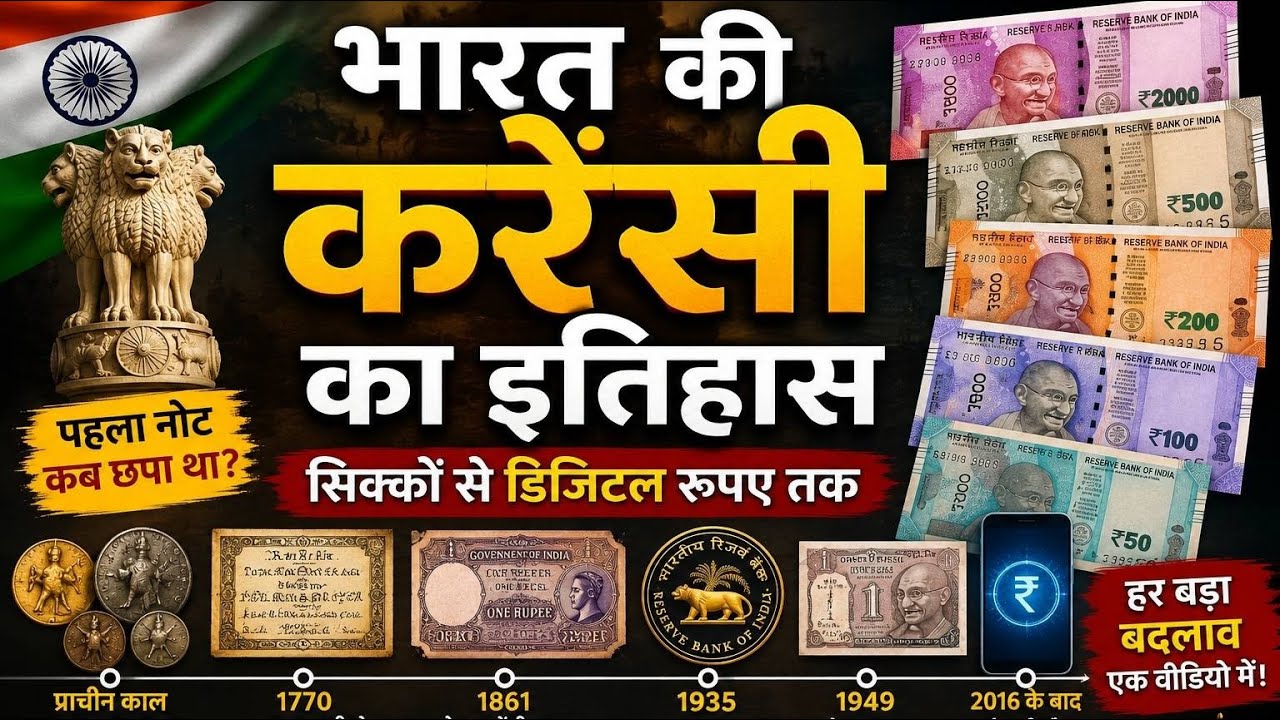 How was the Indian Rupee Created? | The Complete History of Notes, Coin @Valueofcuriosity