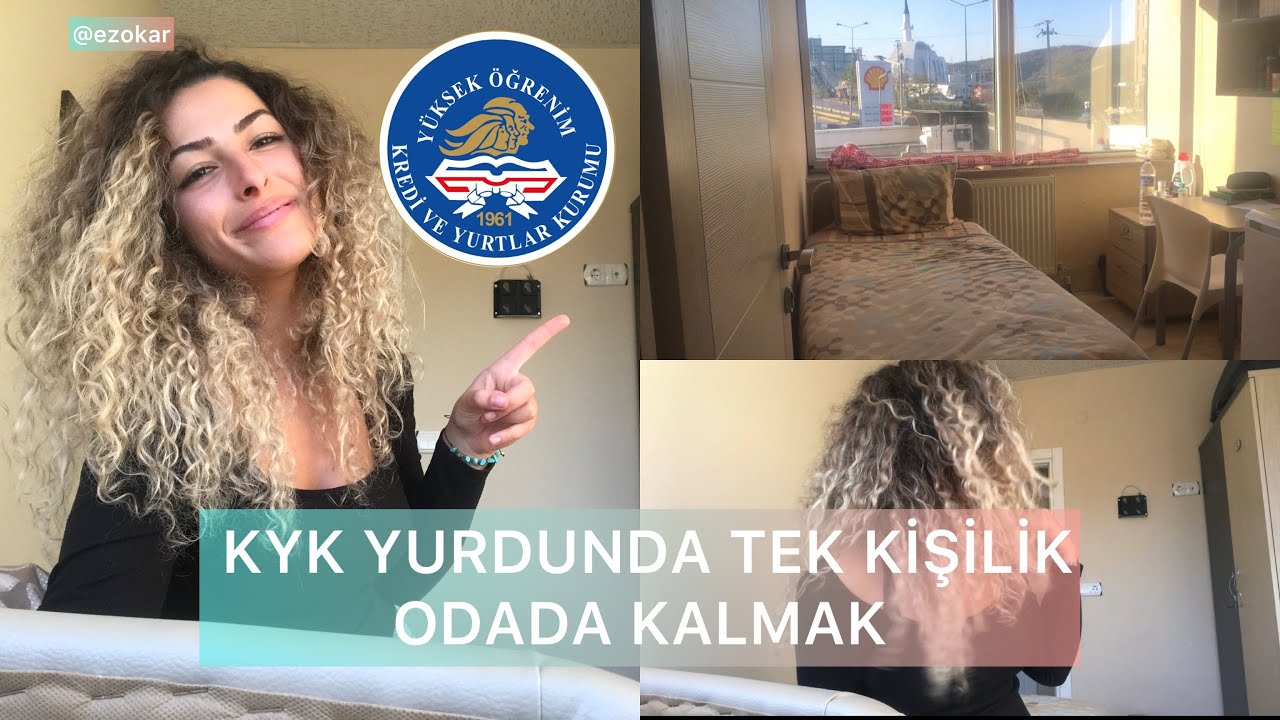 #KYK FATMA SEHER HANIM KIZ ÖĞRENCİ YURDU TEK KİŞİLİK ODA TANITIMI #UMUTTEPE