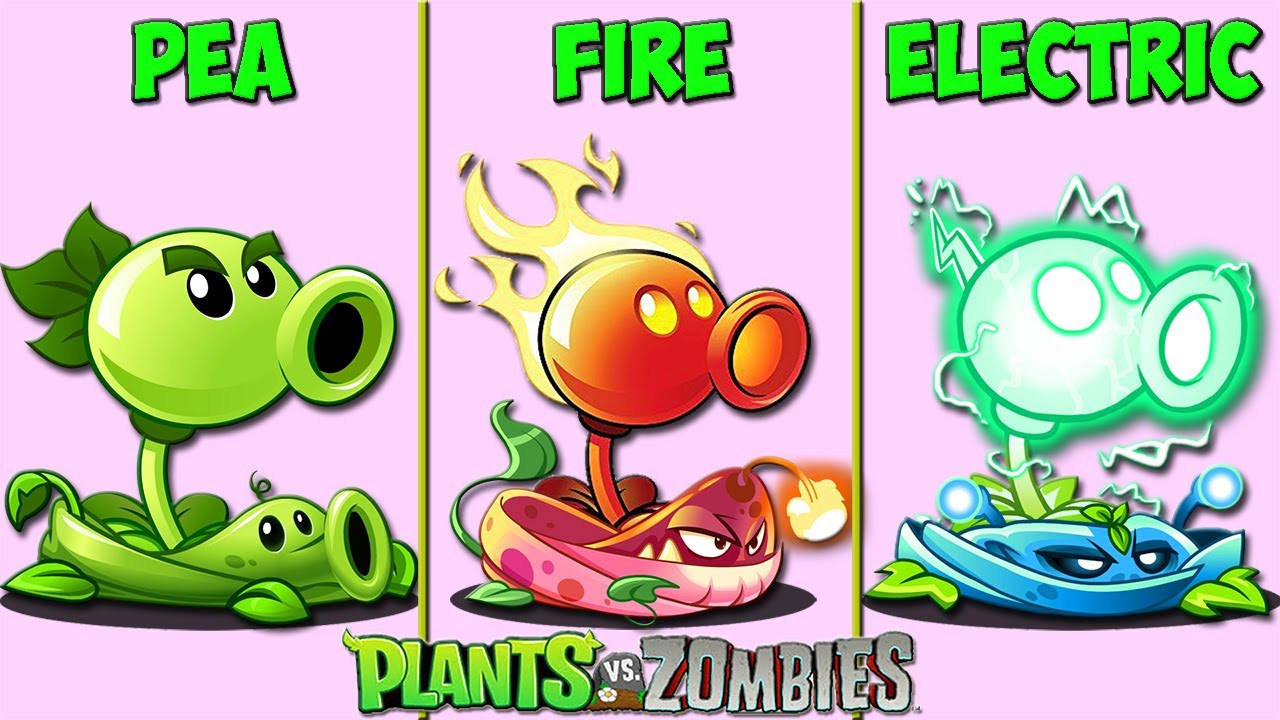 Tournament 3 Team Pea X Fire X Electric - Who Will Win? - PvZ 2 Plant Vs Plant