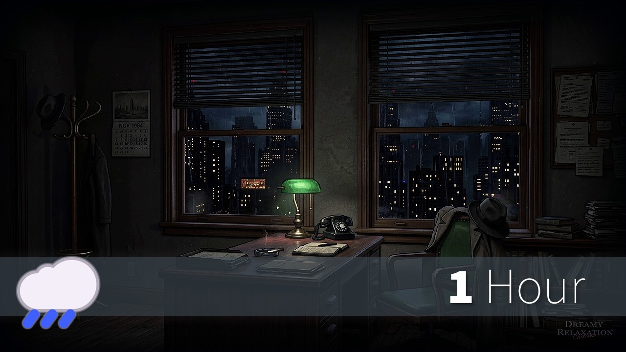 Relaxing Rain - Detective Office