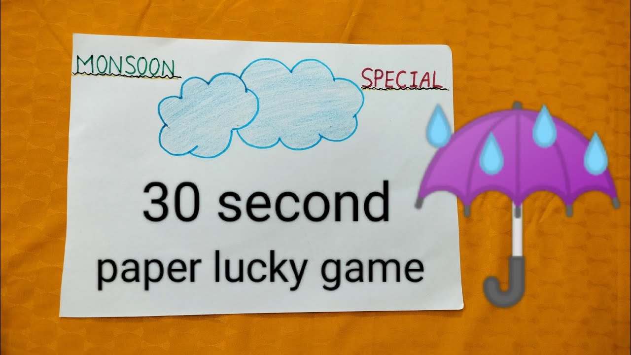 monsoon/barsat/barish/theme/kitty/party/fun/paper/lucky/group/game☔☔☔