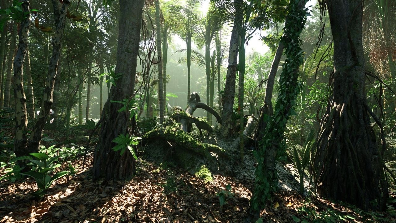 [4K] Tropical Rainforest in Unreal Engine 5 | Relaxing Cinematic Tour
