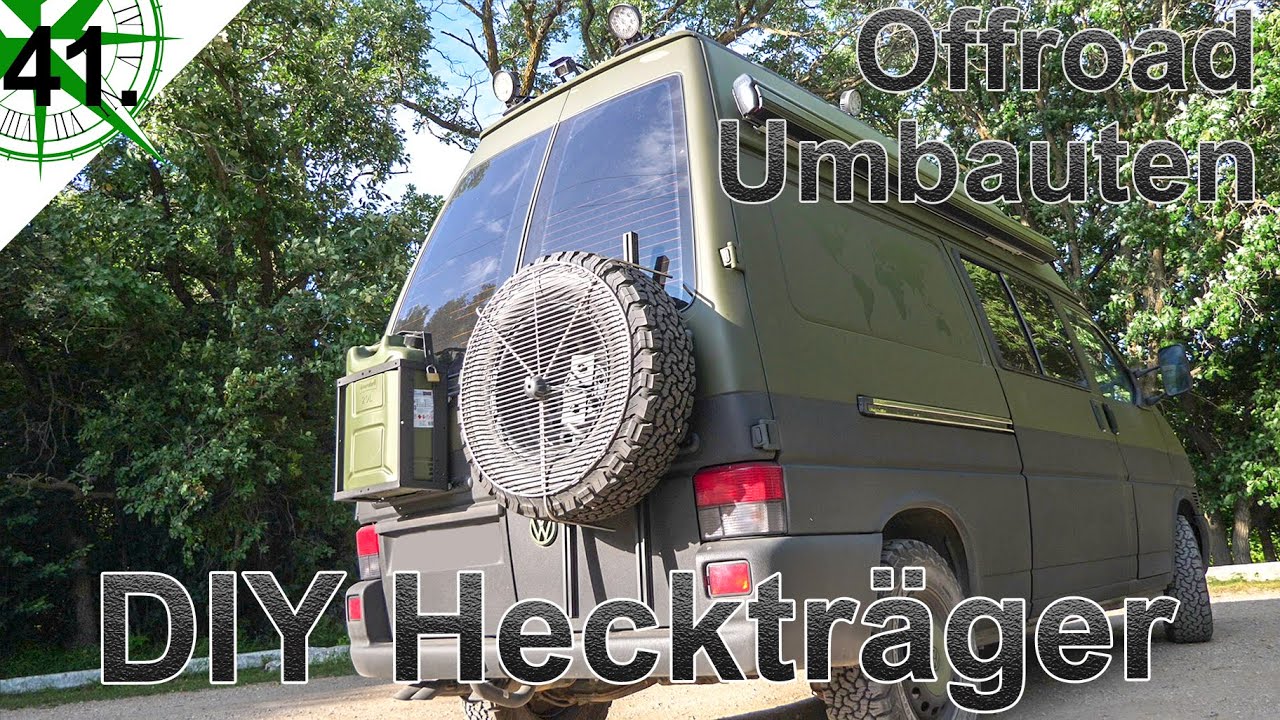 Offroad Umbauten | Reservetank & Reserverad Heckträger |  VW T4 Syncro Camper | #41.