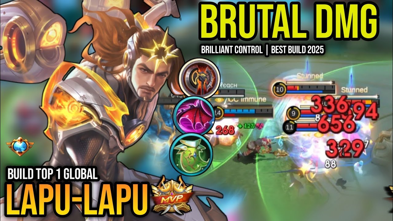 LAPU-LAPU BEST BUILD 2025 | BUILD TOP 1 GLOBAL LAPU-LAPU GAMEPLAY | MOBILE LEGENDS✓
