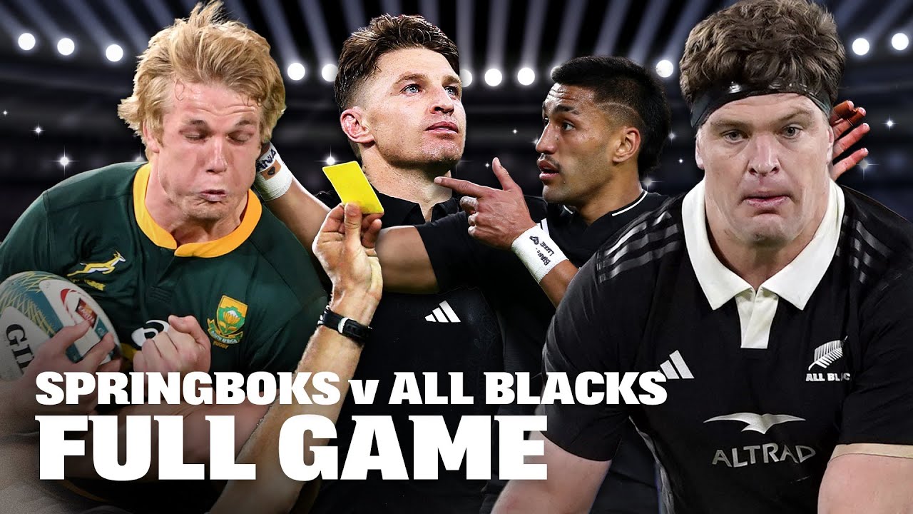 All Blacks v Springboks 2022 Johannesburg | FULL GAME | 50m RUN from Ioane 🤯 Disallowed Try + YELLOW