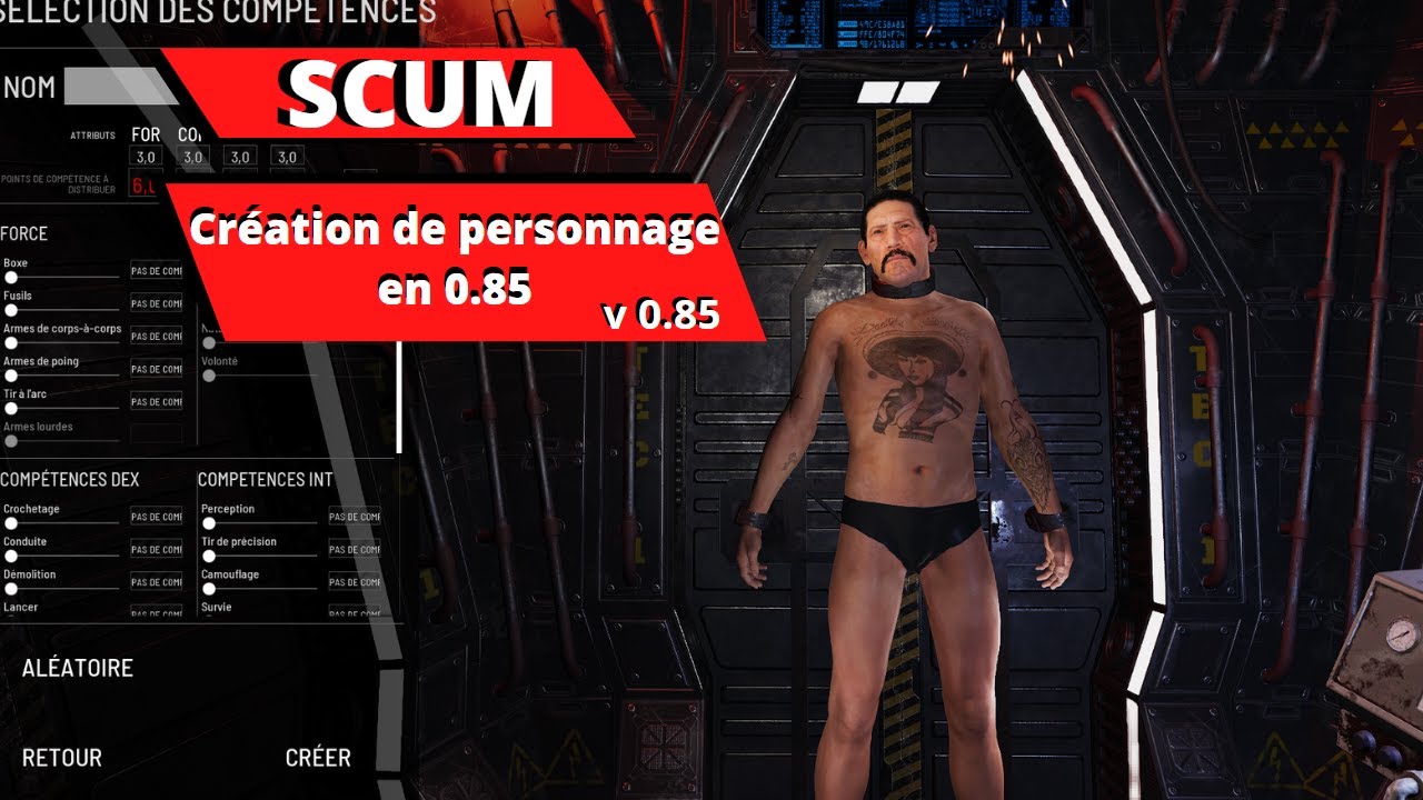 Scum création de personnage en 0 85