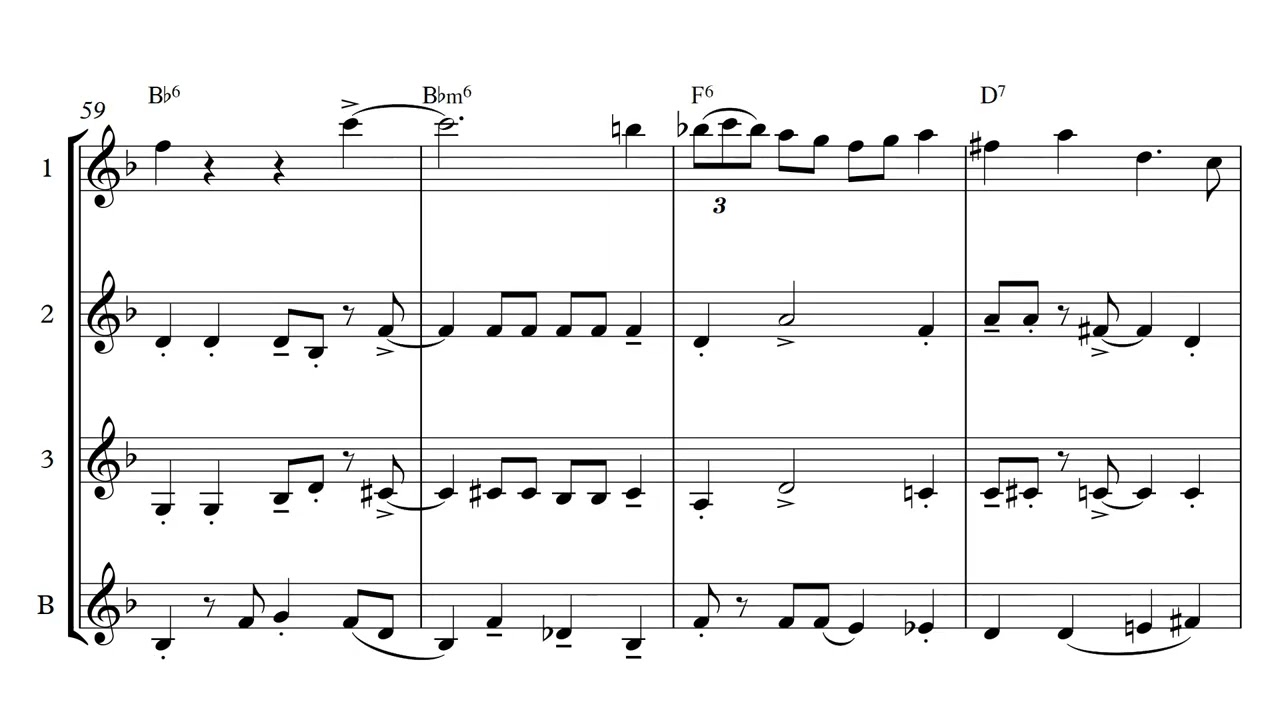 Monsters, Inc. - Clarinet Quartet