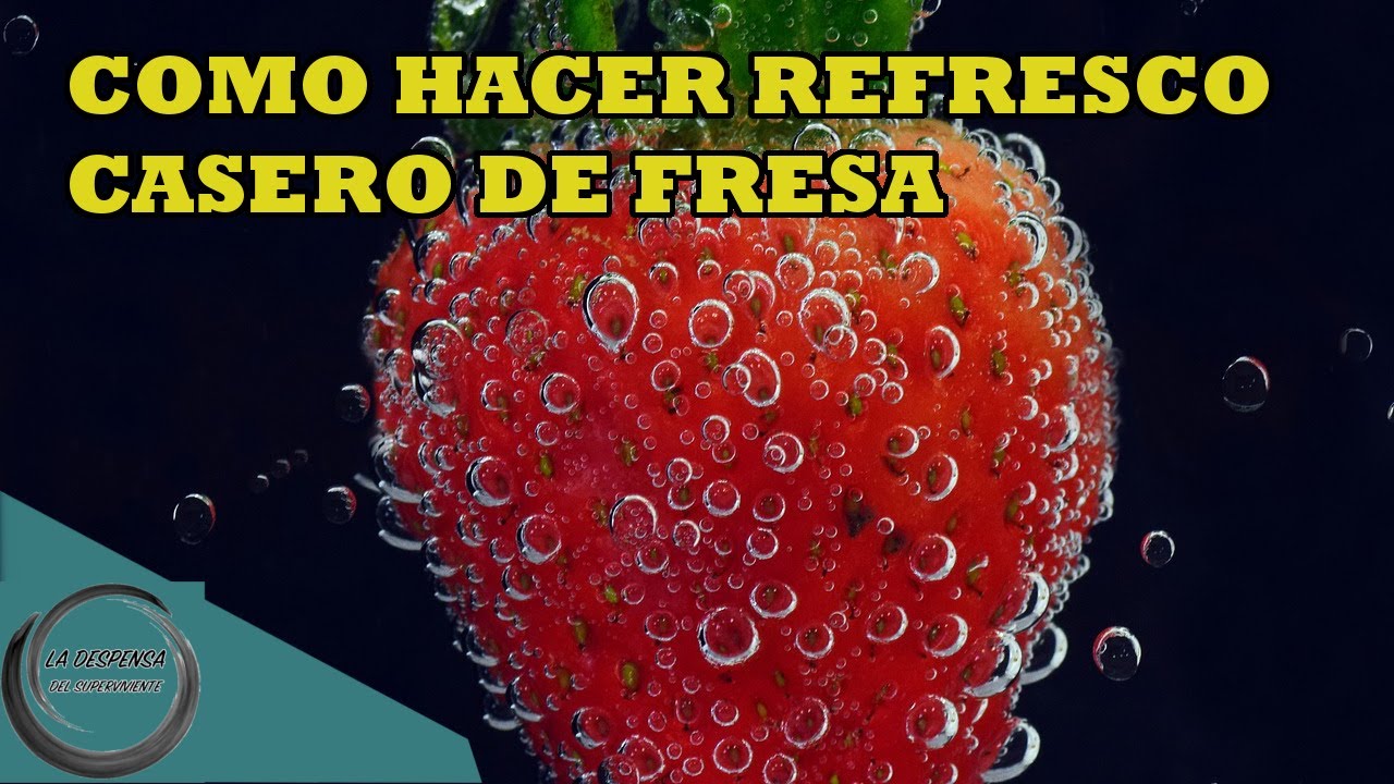 COMO HACER REFRESCO CASERO CON GAS  | Comida de SUPERVIVENCIA