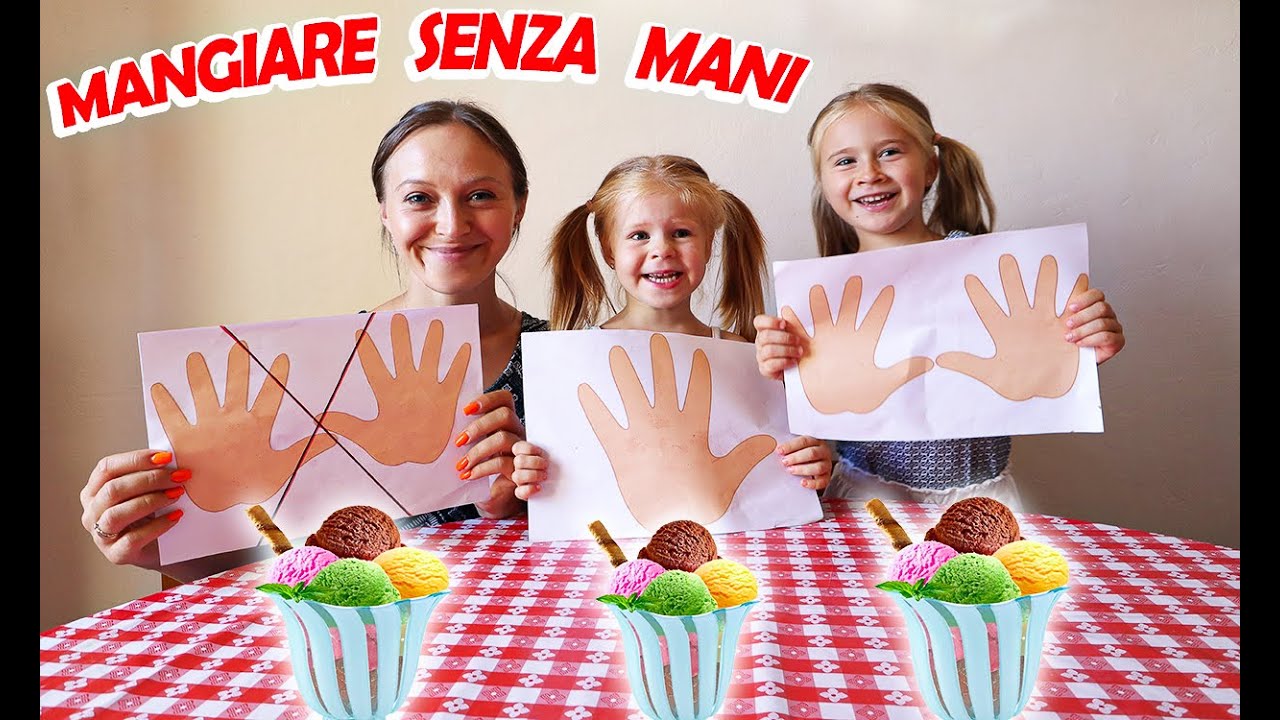MANGIAMO SENZA MANI Vs CON UNA MANO Vs CON DUE MANI
