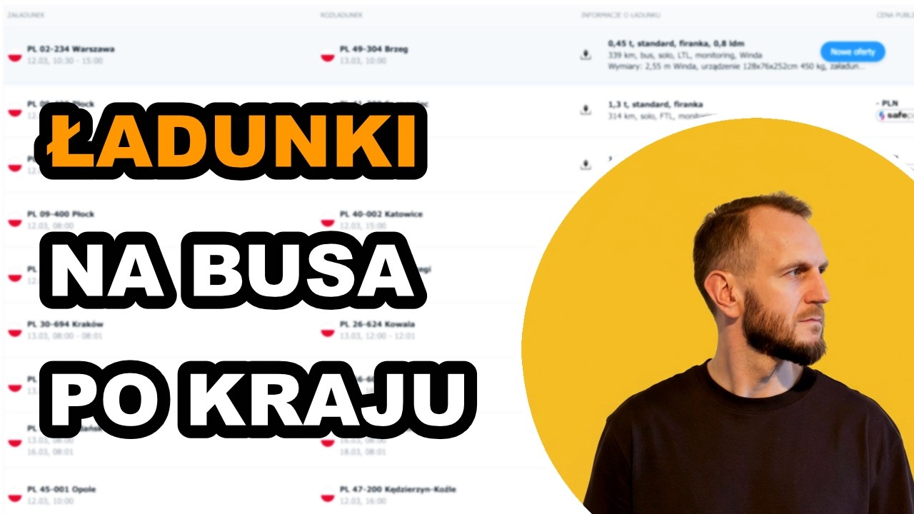 Ładunki na busa po kraju timocom.pl vs trans.eu