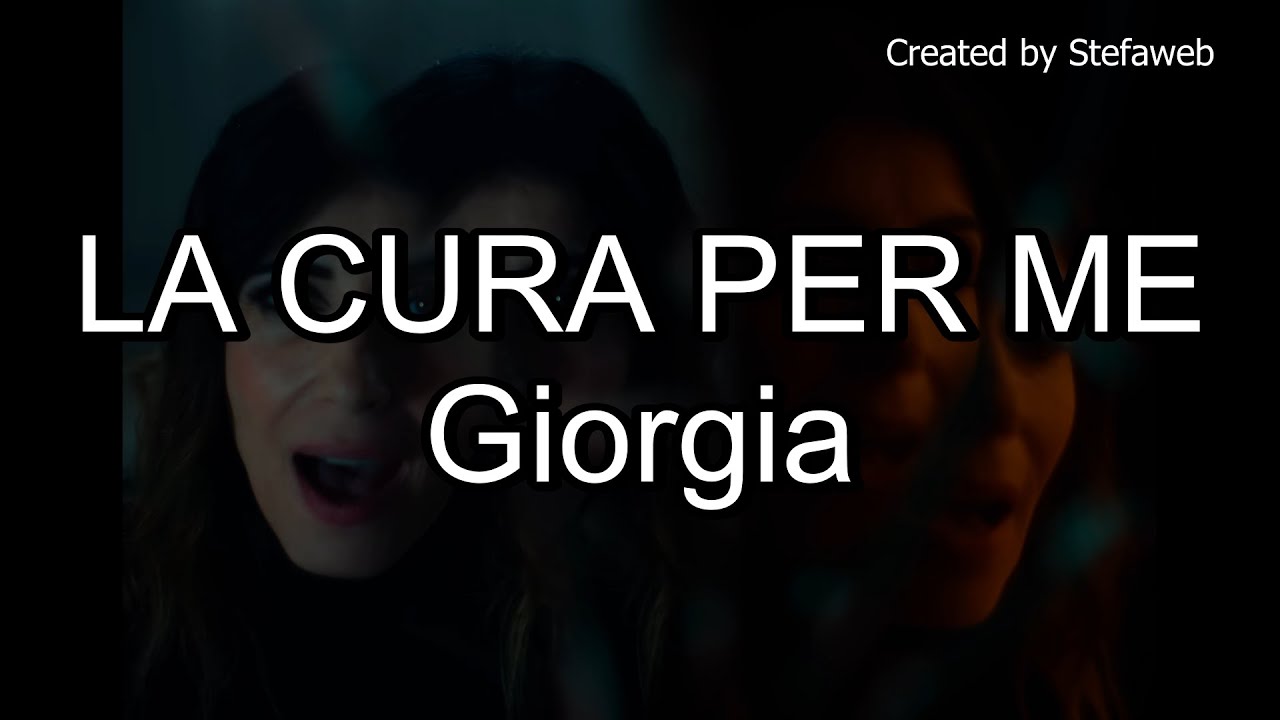 Giorgia - La cura per me (Karaoke Originale + cori) [SANREMO 2025]