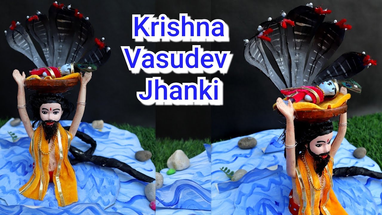 Krishna Vasudev ji Jhanki/Jhanki making for Krishna Janmasthmi/Krishna Janmasthmi Decoration at home
