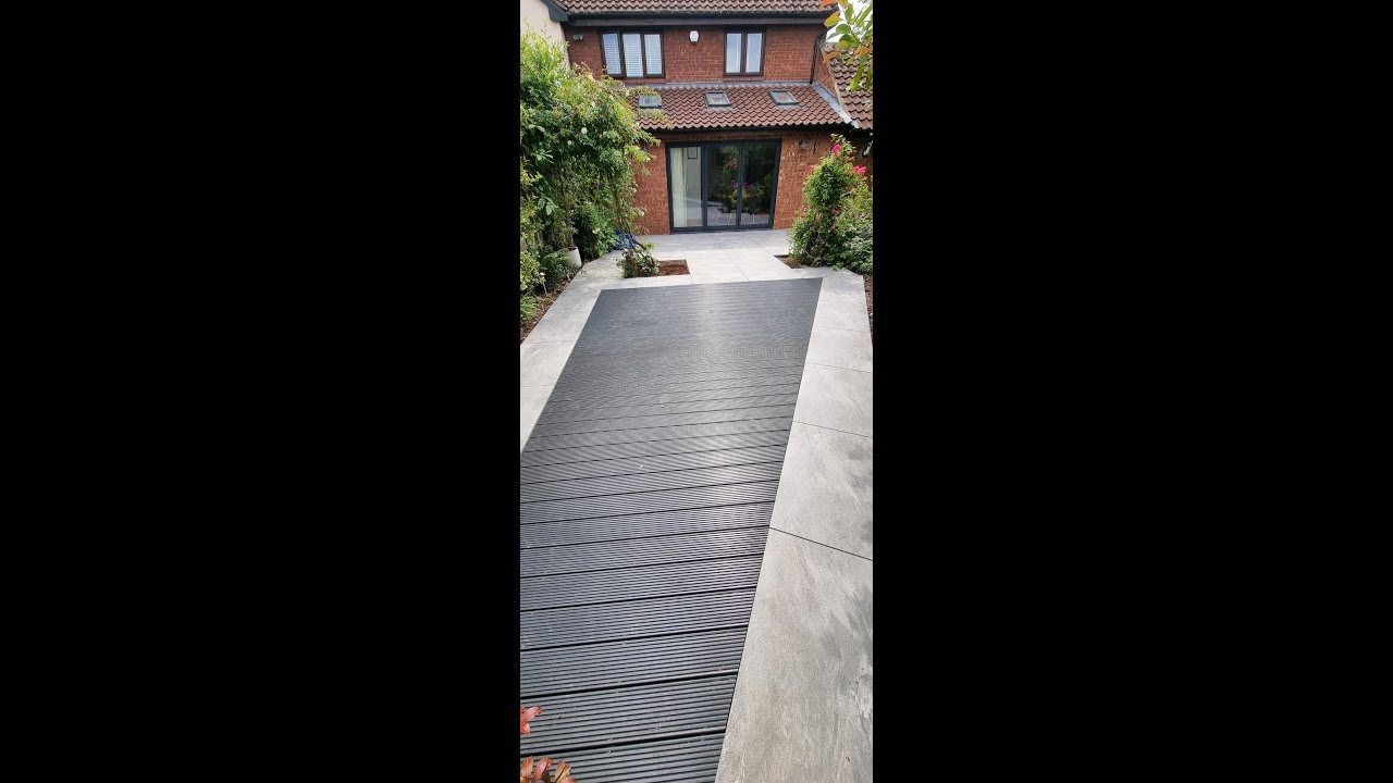 Porcelain Patio & Composite Decking Installation | Garden Landscaping Transformation 🔥