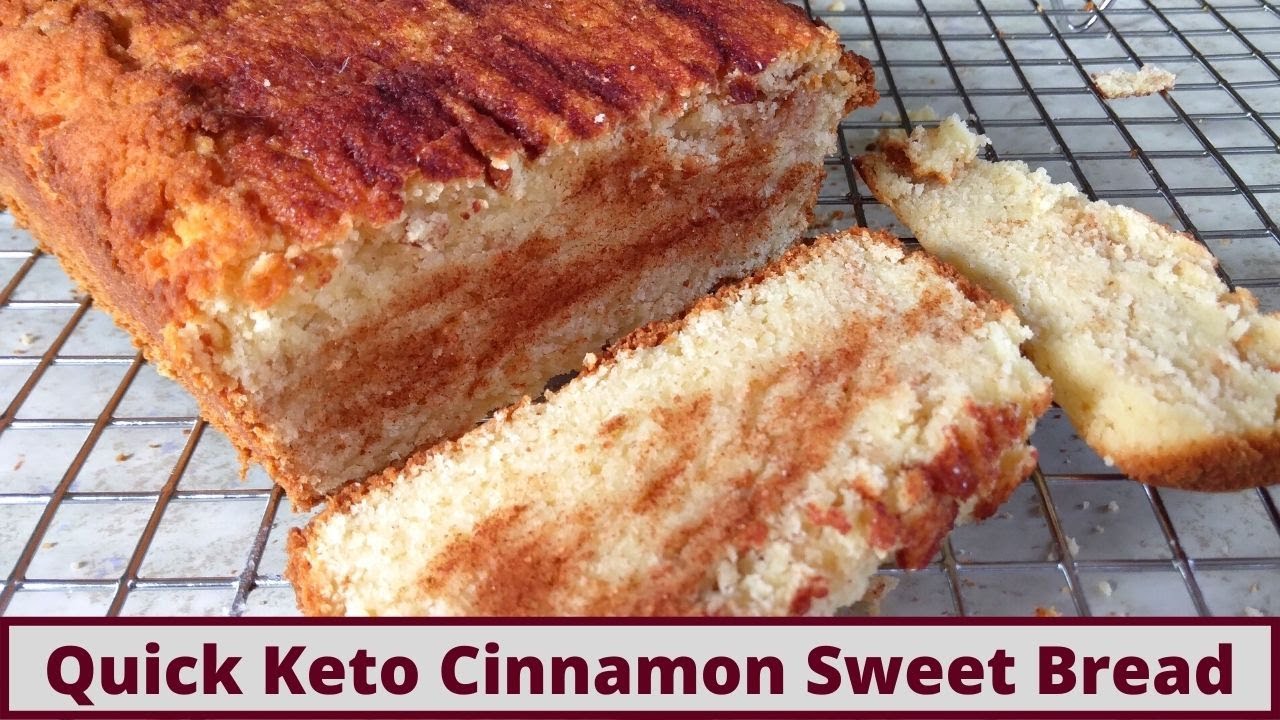 Quick Keto Coconut Flour Cinnamon Sweet Bread (Nut Free And Gluten Free)