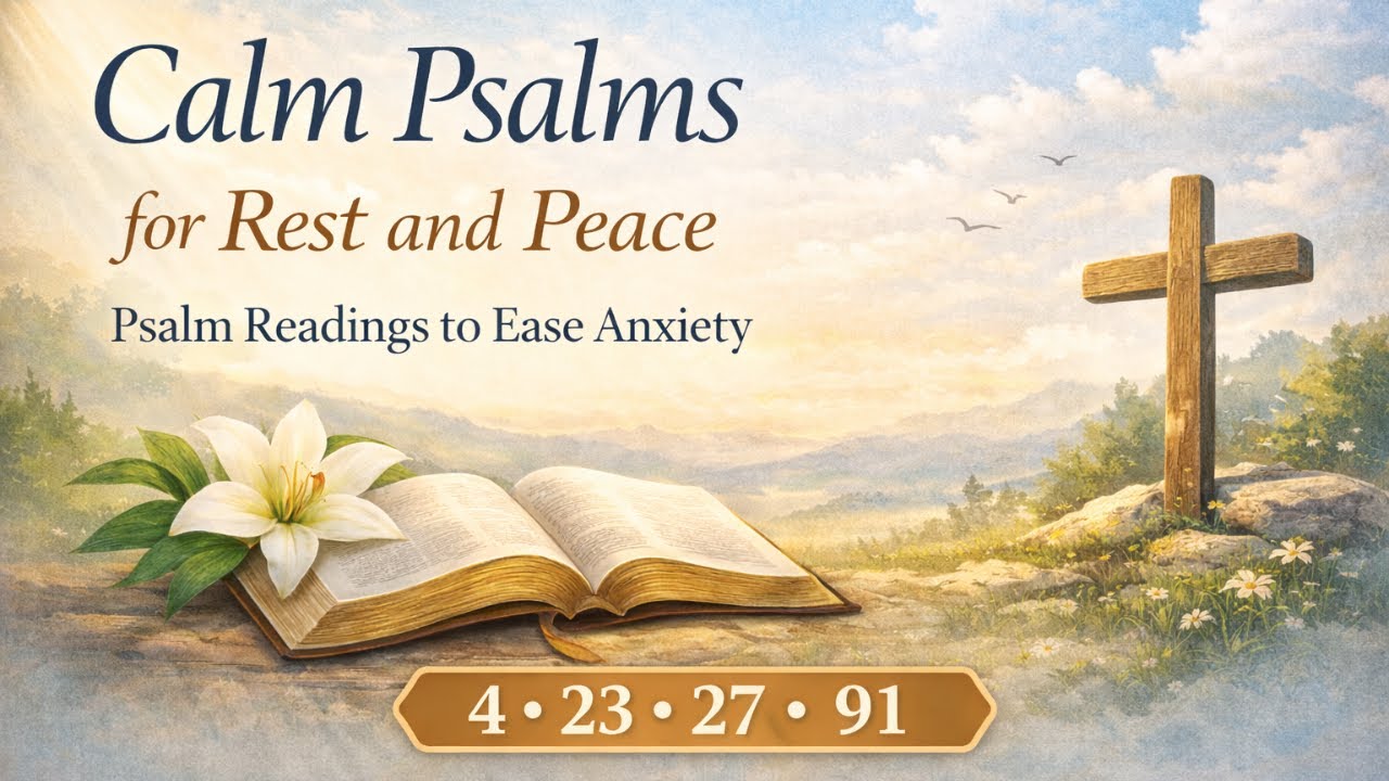Calm Psalms for Rest and Peace | Psalm 4, 23, 27 & 91 Bible Reading for Anxiety #bibleforstrength 