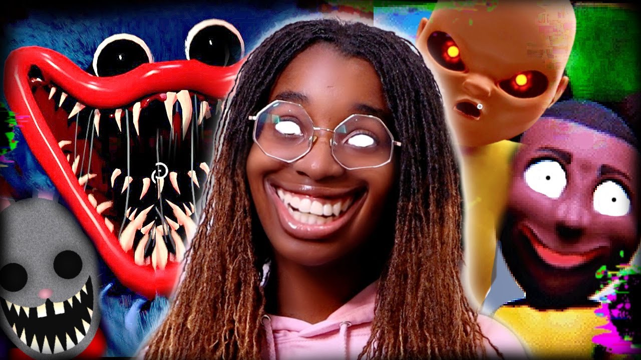 Scary Game MARATHON (Poppy Playtime, Amanda The Adventurer, Baby In Yellow) - Shonyx