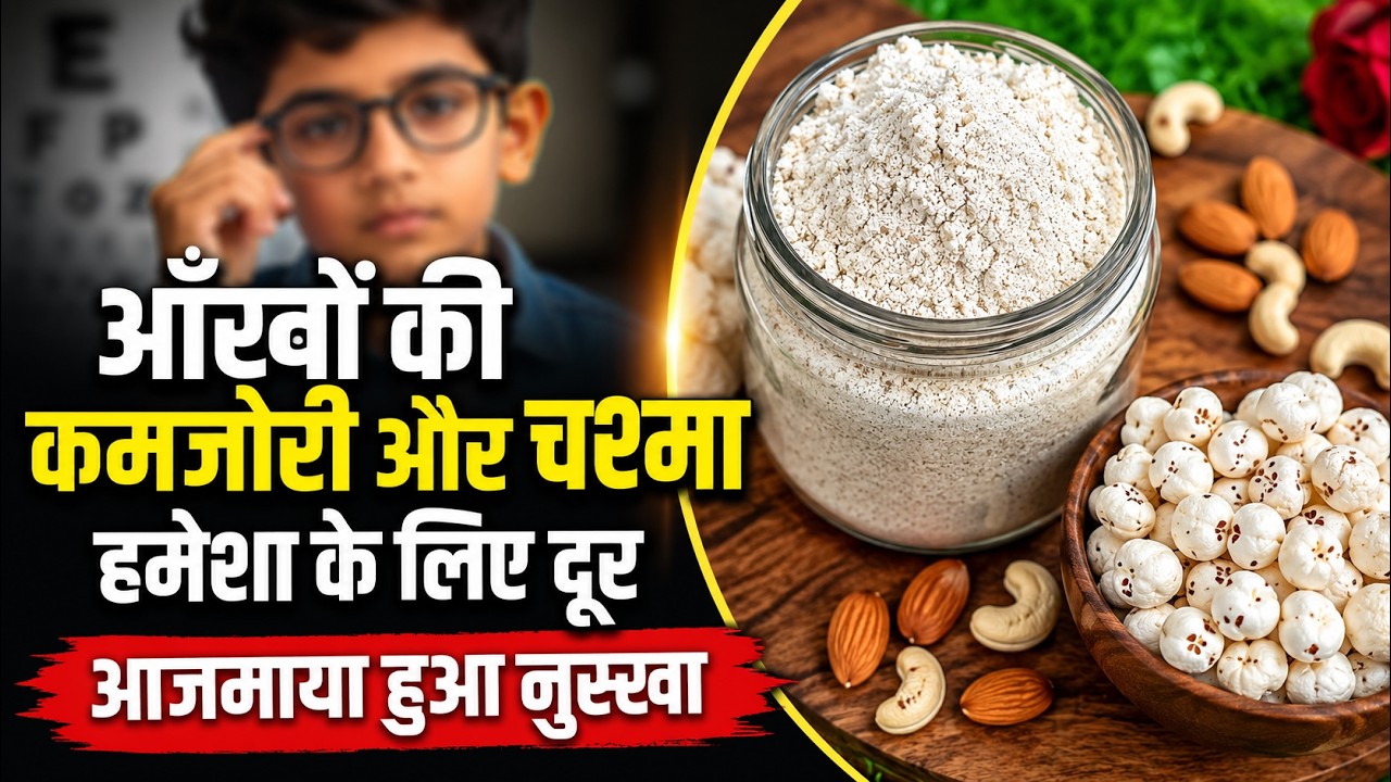 आँखों का चश्मा 1 महीने में हटाने के लिए करे ये आसान उपाय | Home Remedy To Improve Eyesight