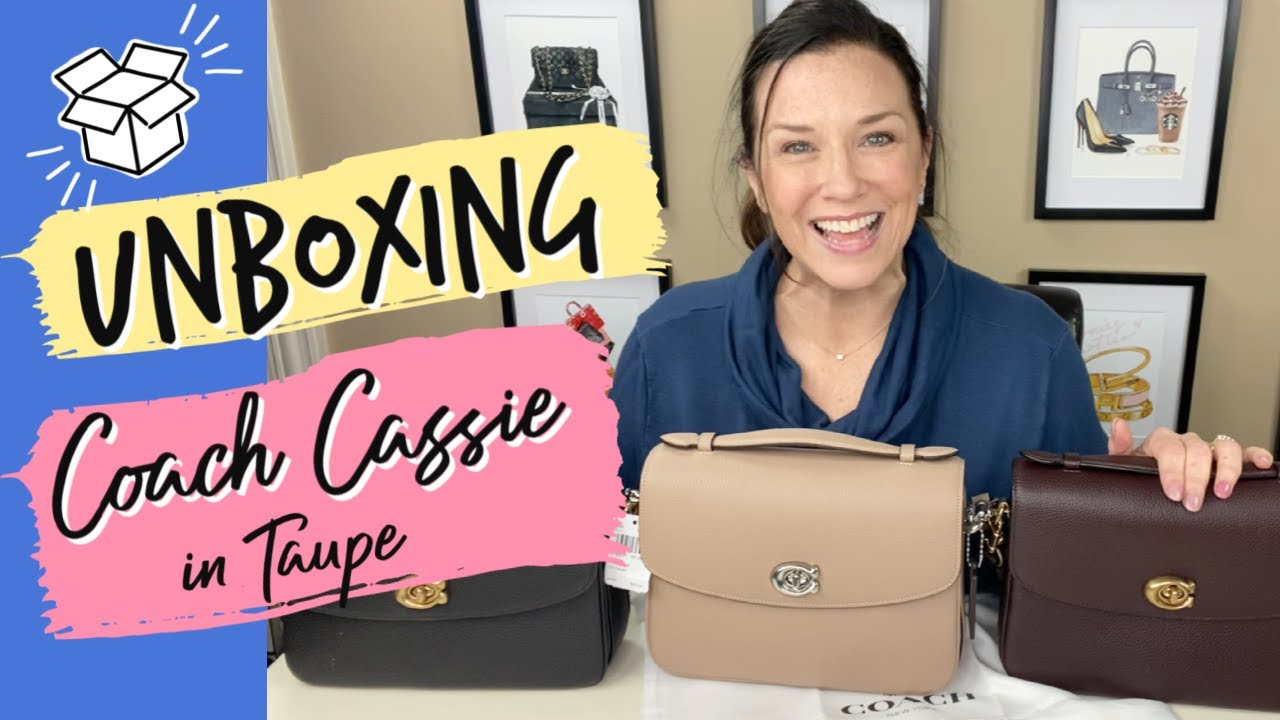 Распаковываю мою НОВУЮ Coach Cassie в серо-коричневом цвете!