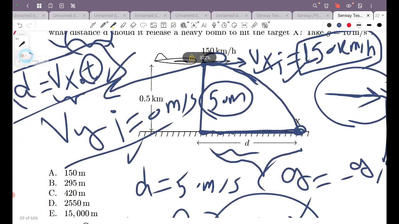 تكملة حل الشيت الأقوى على الحركة في أكثر  من اتجاه| High level problems motion in tow dimensions 