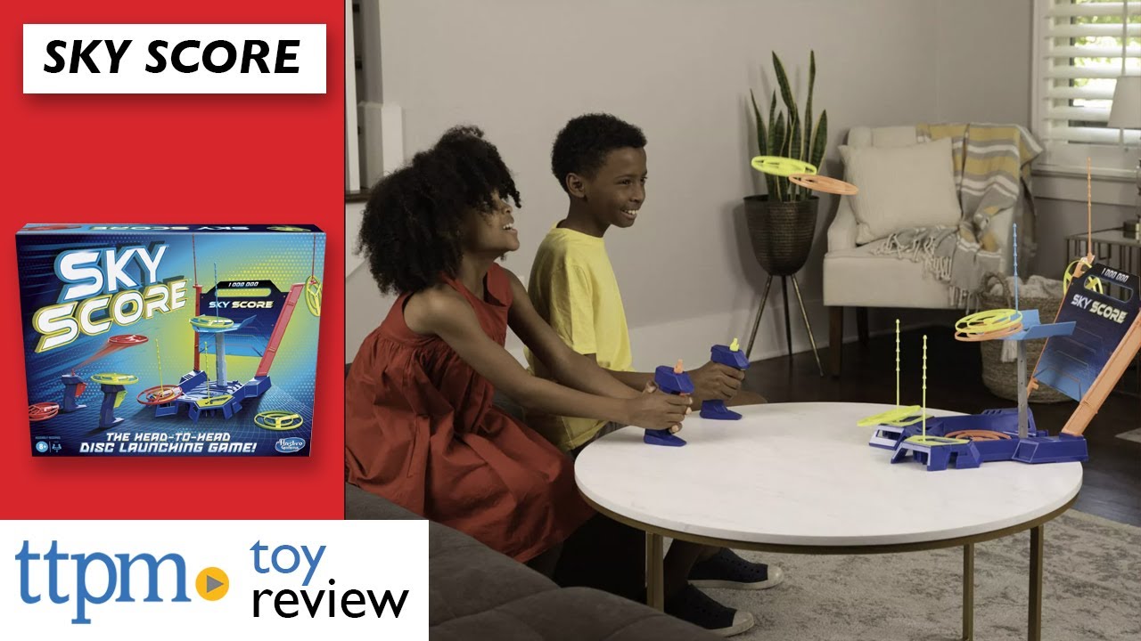 Sky Score from Hasbro | Full game review | Launch flying discs on scoring poles to score points