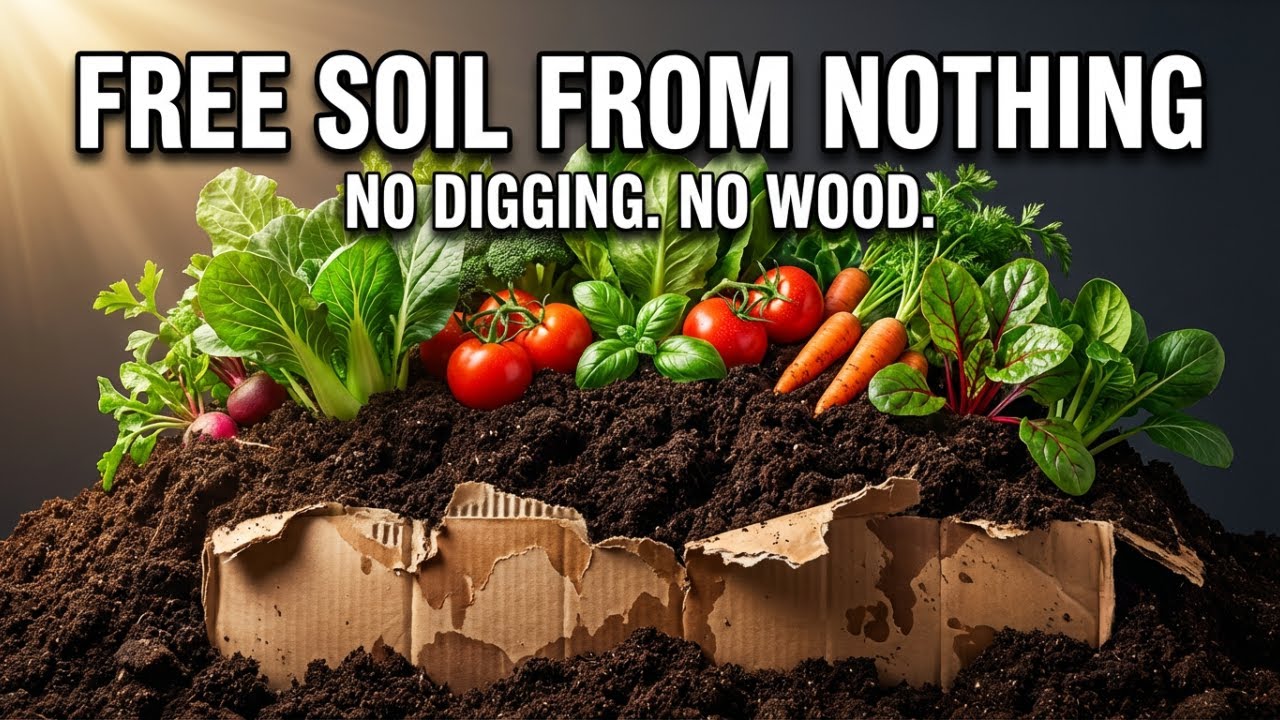 The Free Cardboard Method That Builds Deep, Fertile Garden Beds Almost Anywhere