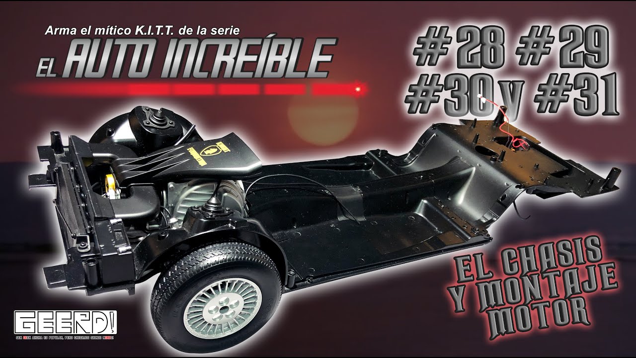 El Auto Increíble No.28, No.29, No.30, y No.31 -Montando el motor y el chasis #knightrider