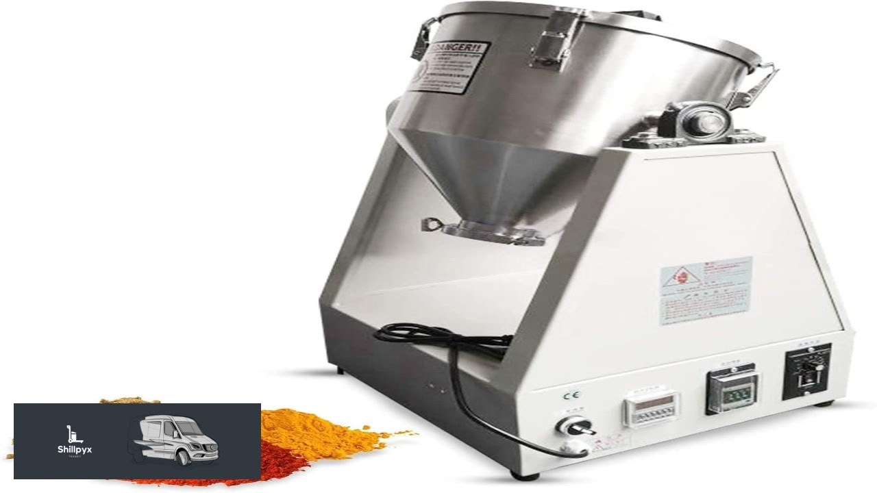 MXBAOHENG YG 5KG Dry Powder Mixer Powder Blender Particle Mixer Granule Particle Blender