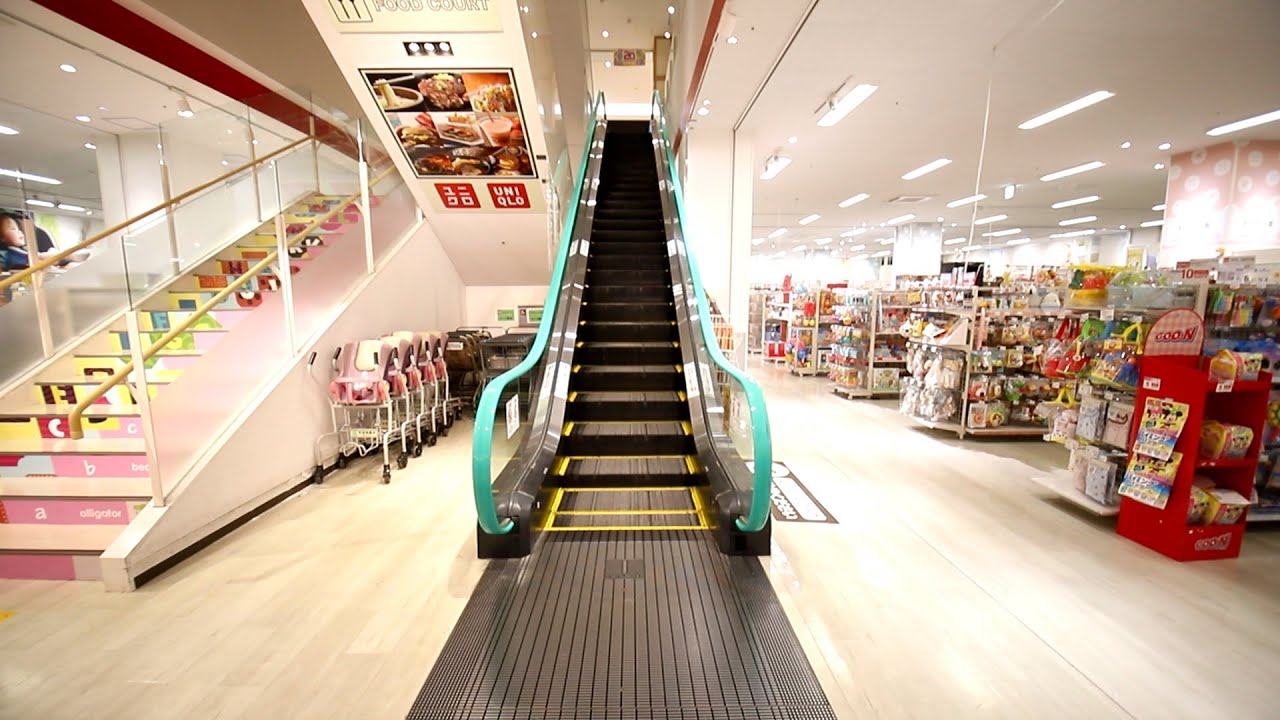 【三菱製】ゆめタウン光の森　昇りエスカレーター