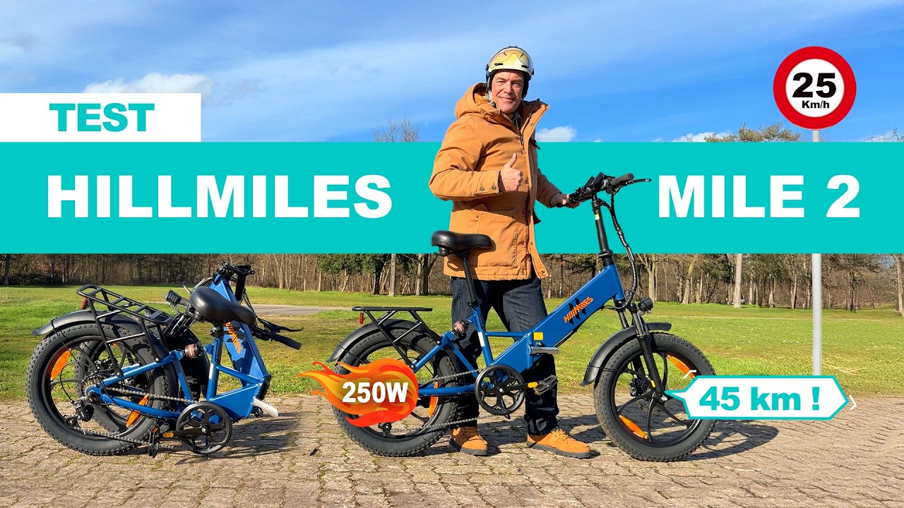 Vélo⚡️pliable tout suspendu à - de 600€, HillMilles Mille 2 en test