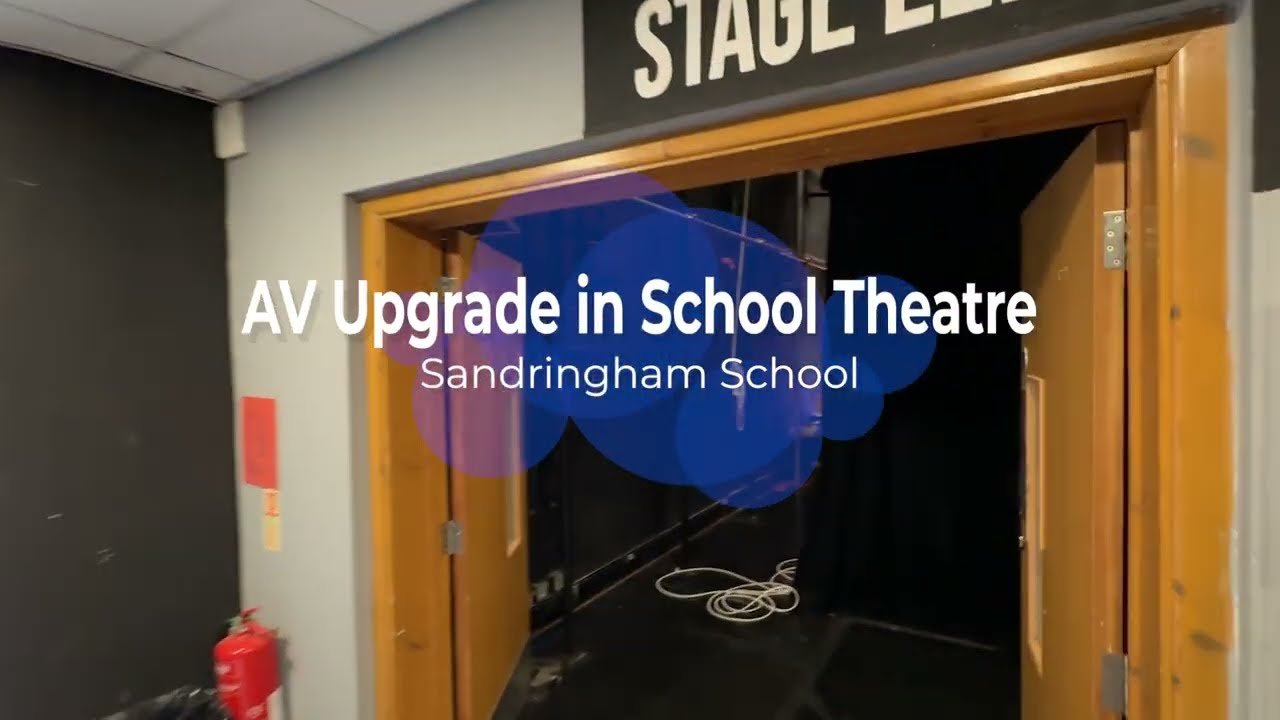 How we took this school theatre AV to the next level!