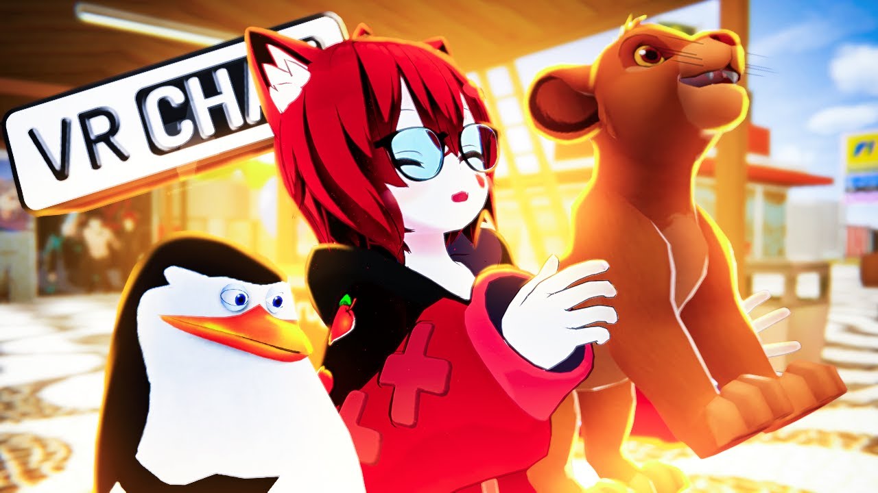 🦁 O CAPITÃO DOS PINGUINS encontrou o SIMBA no VRCHAT 🐧