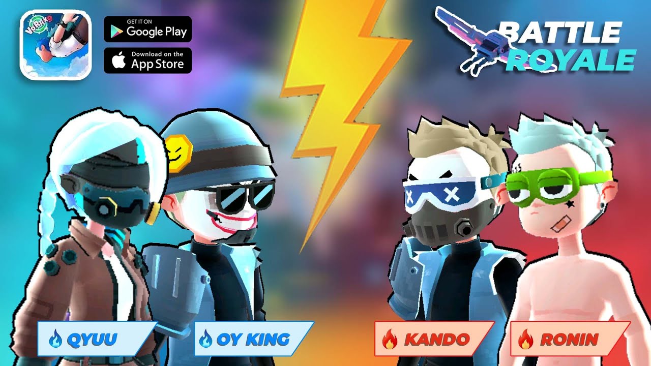 🔵 Gameplay  - BATTLE ROYALE Vortex 9 [ PART 1 ] RONIN & KANDO VS QYUU & OY KING
