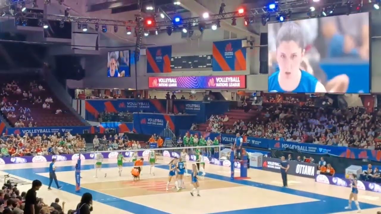 Bulgaria vs. Serbia, Women's Volleyball Nations League 2025 (VNL), Ottawa