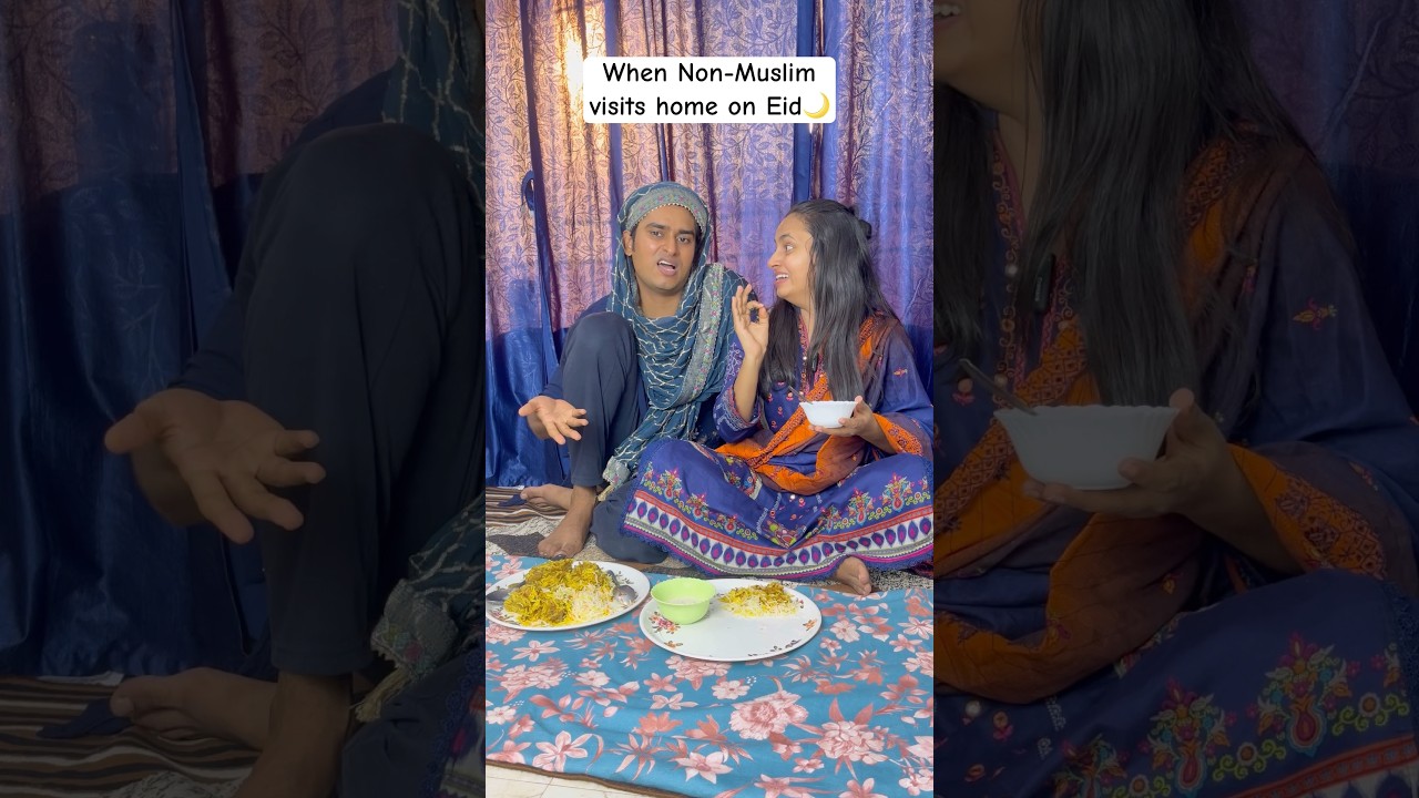 When Non-Muslim visits home on Eid🌙#funnyshorts #shorts #ramzan #eid #muslim #ramadan #vines #masti