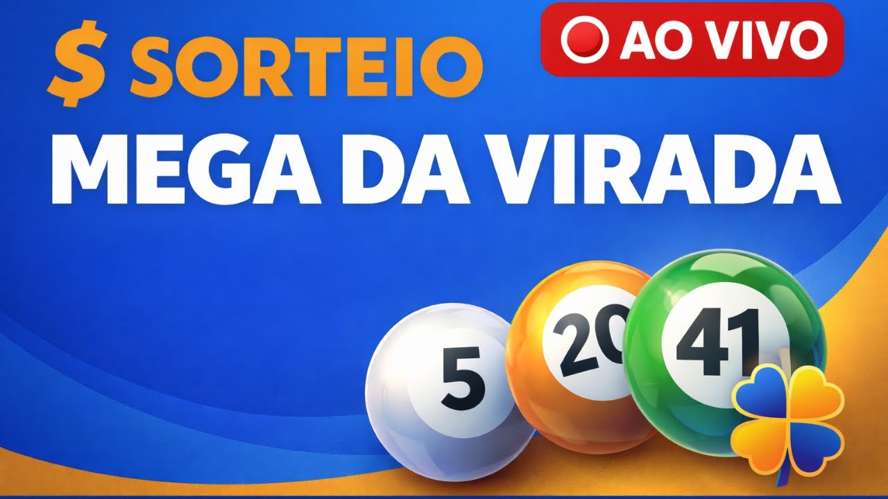 SORTEIO DA MEGA DA VIRADA 2025 🔴 AO VIVO: | PR&Ecirc;MIO DE R$ 1 BILH&Atilde;O 💰🍀 CAIXA LOTERIA AO VIVO