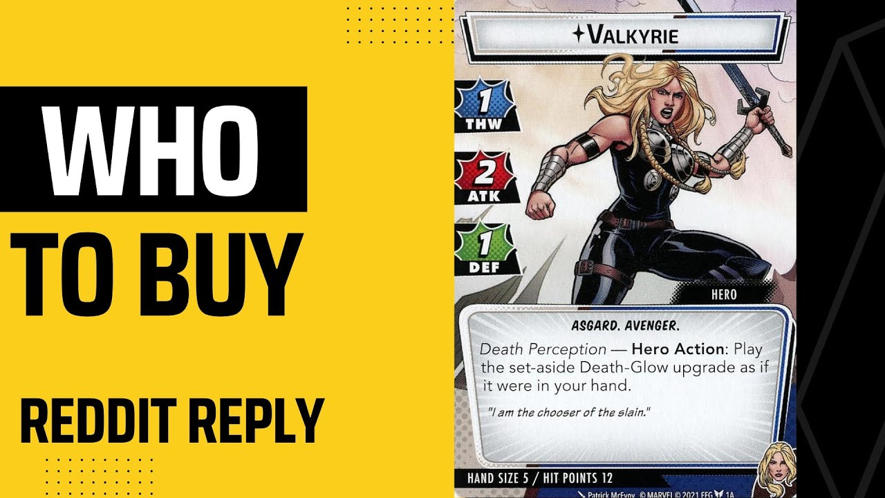 What to Buy or Not Buy for Marvel Champions - Reddit Reply