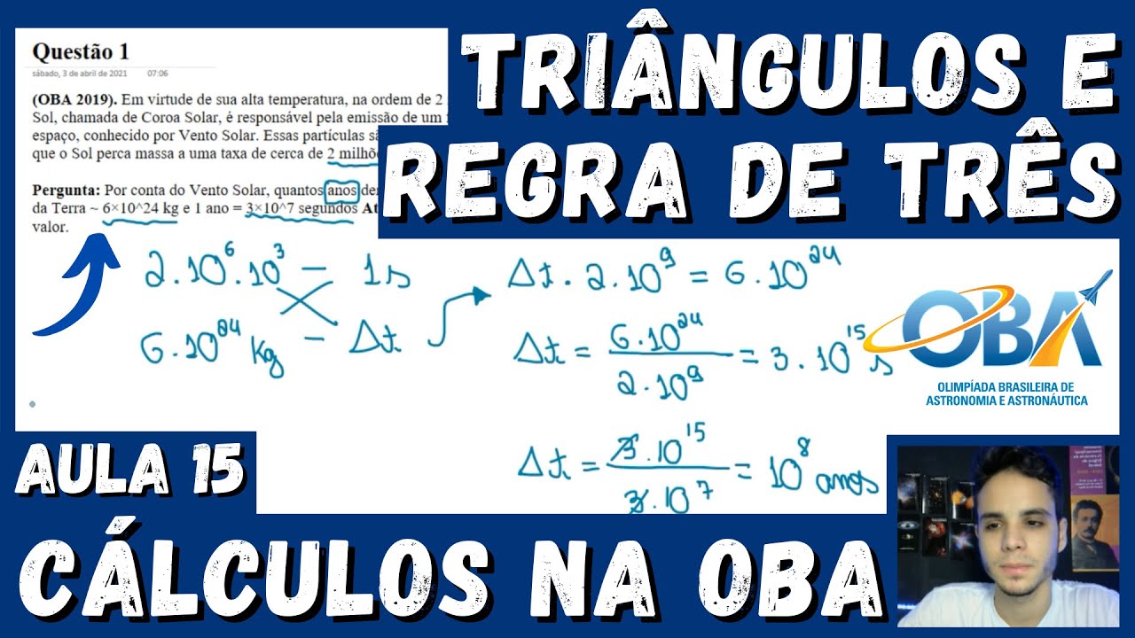 Cálculos na OBA: Regra de Três e Triângulos | OBA 2021 - Aula 15