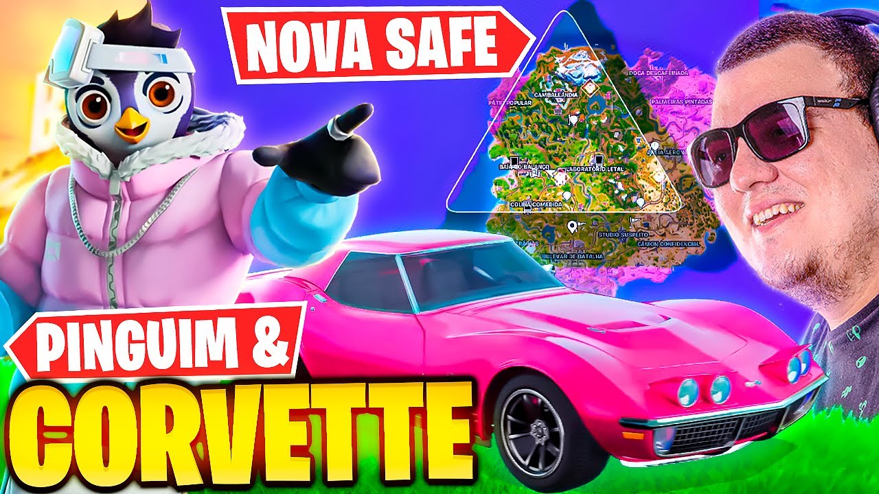 ESSA SKIN DE PINGUIM É PERFEITA 🐧💗 CORVETTE ROSA!
