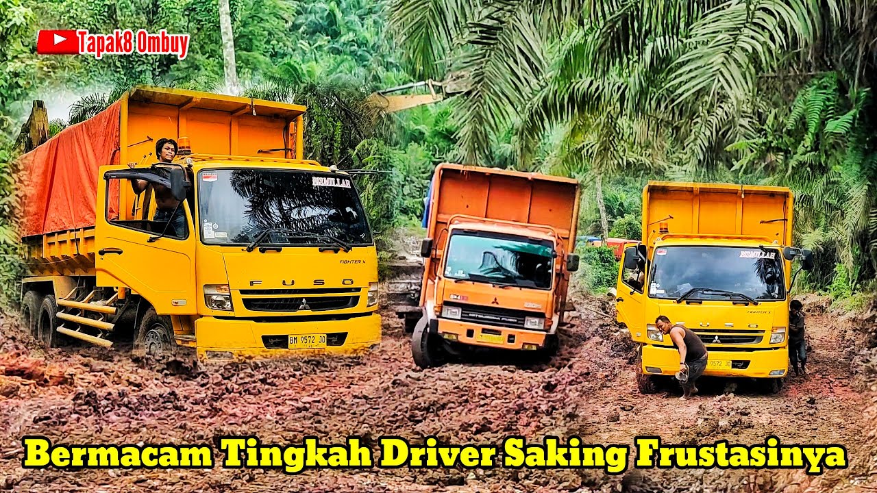 Truck Fuso Fighter X Disiksa Habis-habisan Driver Injak Gas Sambil Joget Kelewat Jengkel