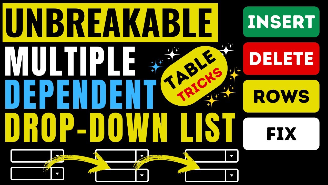 Create Multiple Dependent Dropdowns in Google Sheets TABLE