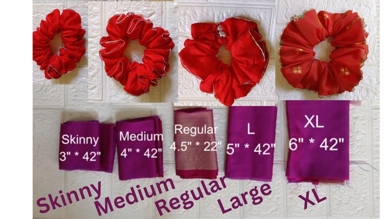 उरलेल्या कपड्यां पासून exact size स्क्रंची बनवने @OCKHASCREATION #srunchies #diy #creative 