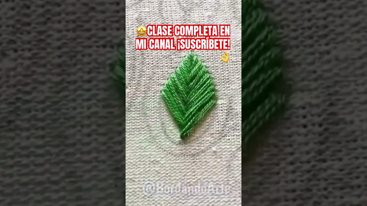 🍃Легкая и быстрая вышивка листьев 💯🤩 #искусствовышивки #искусствовышивки #вышитый #стежки #вышивка