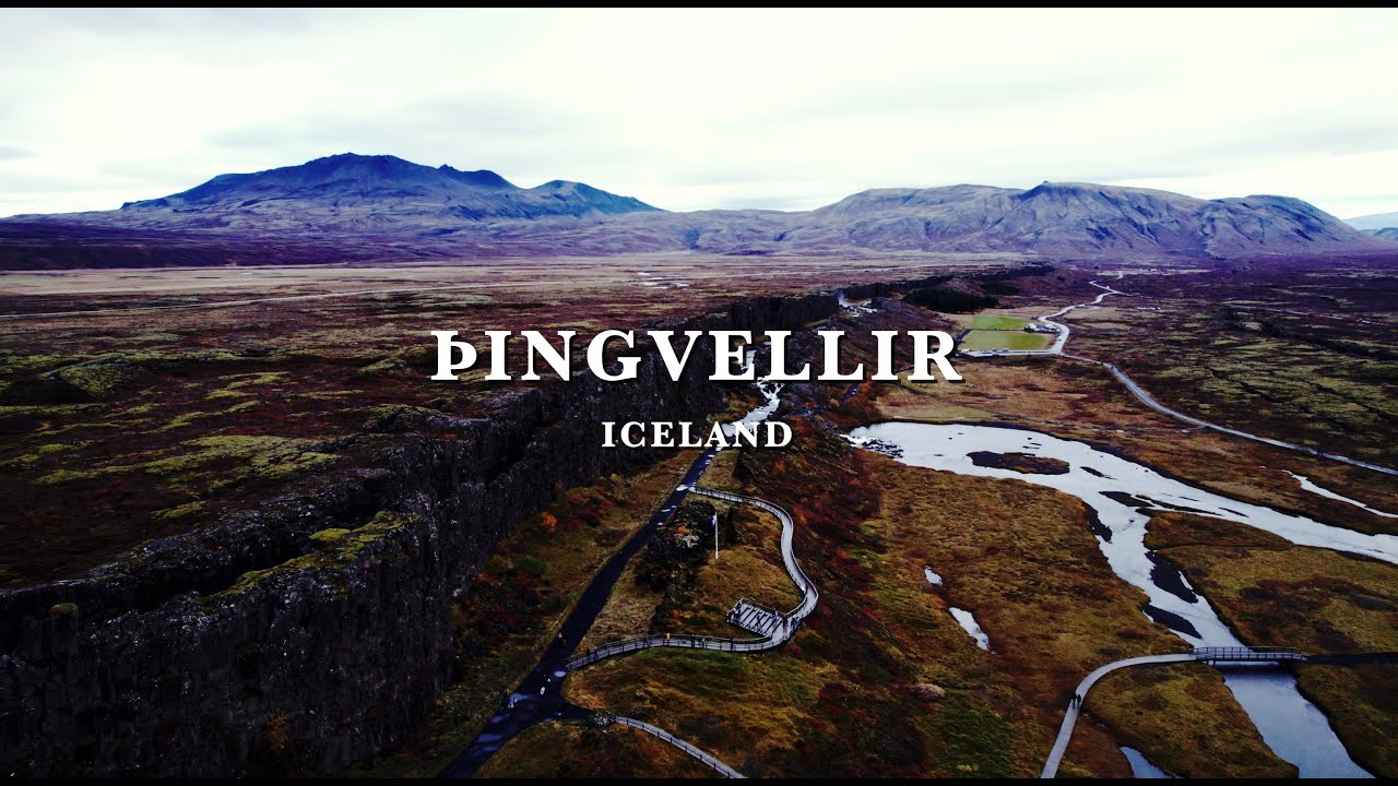 &THORN;ingvellir National Park Iceland | Aerial Footage