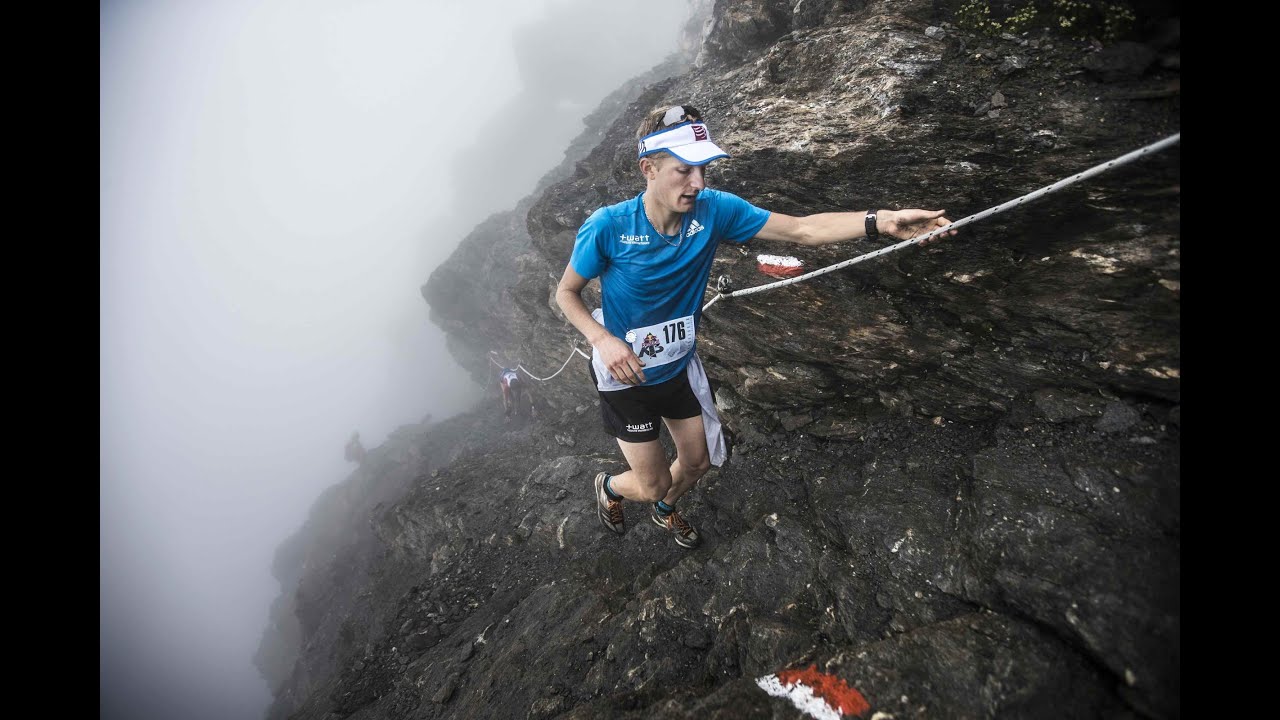 Extreme mountain running race in Italy