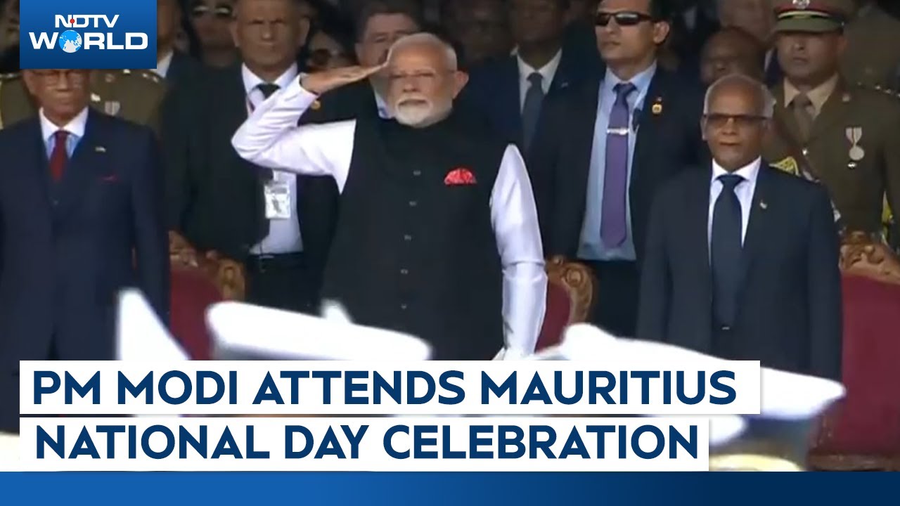 PM Modi In Mauritius | PM Narendra Modi Attends Mauritius National Day Celebration
