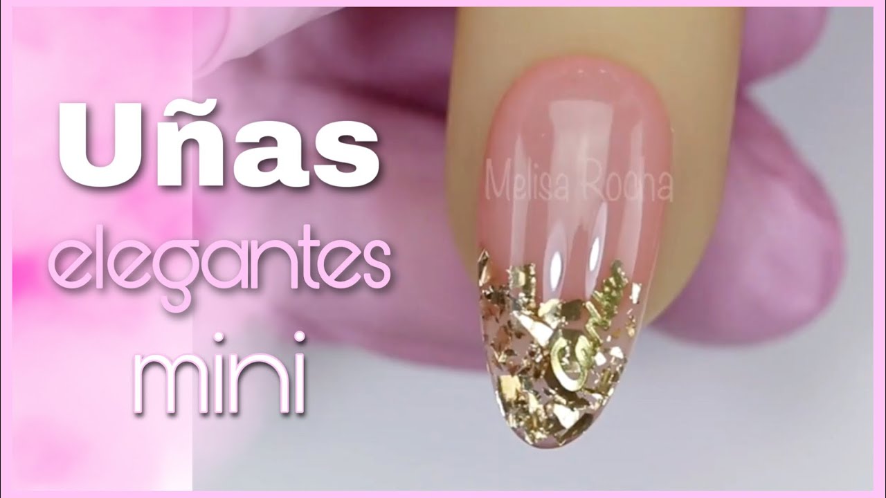 Uñas de Acrilico Elegantes 💅🏼✨ Tamaño corto (Dorado)
