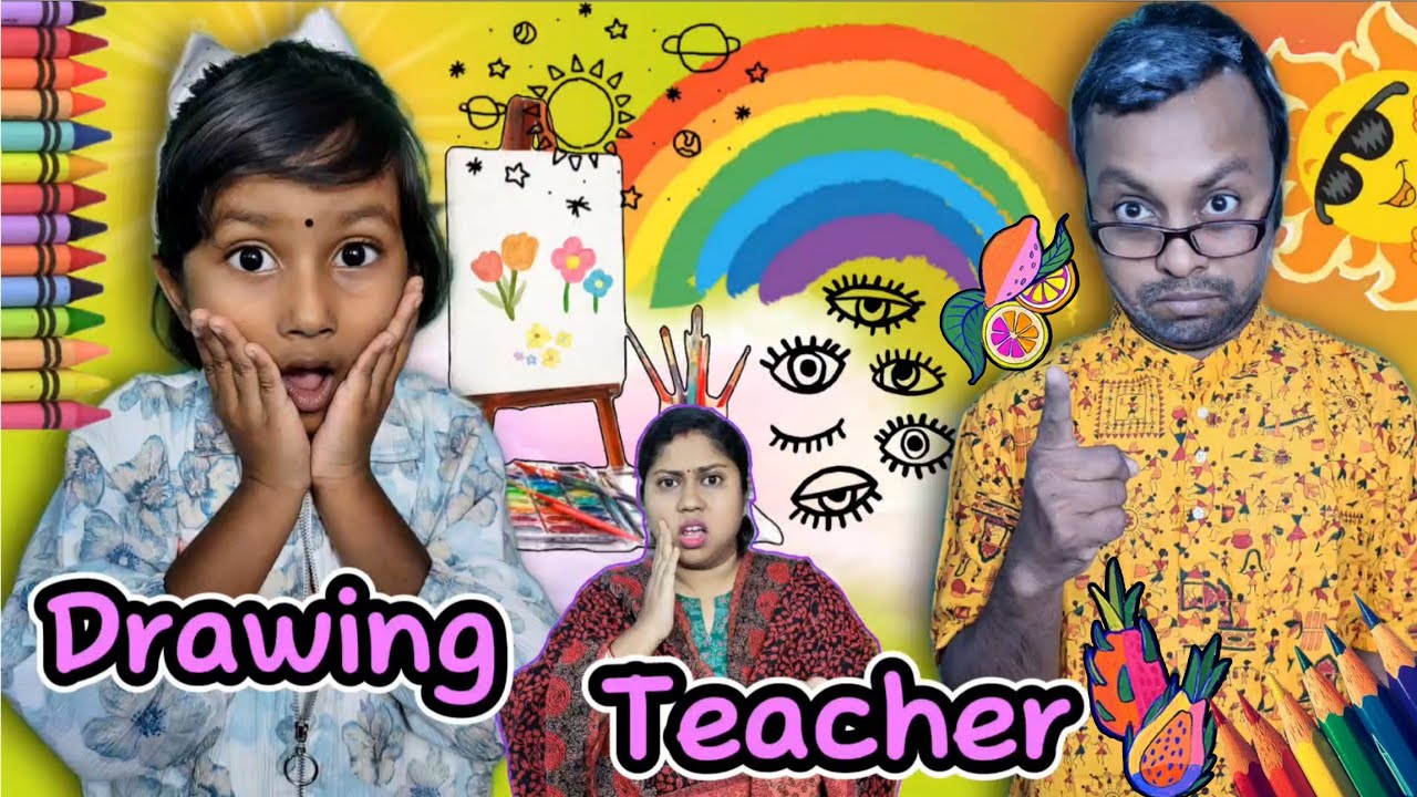 Titir🎨Drawing Teacher👨‍🏫😱||Short Story||Funny Video #shortvideo #funnyvideo #trishikarimpa
