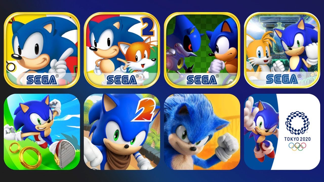 SONIC 1 vs SONIC 2 vs SONIC CD vs SONIC 4 vs SONIC DASH vs SONIC BOOM vs SONIC FORCES