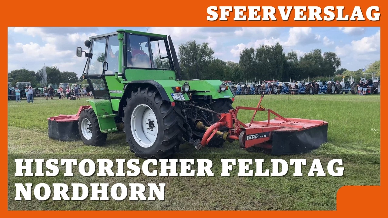 Smullen van oude landbouwtechniek op de Historischer Feldtag in Nordhorn
