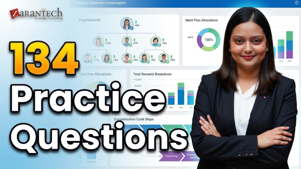 Workday Advanced Compensation (134 Practice Questions) | ZaranTech